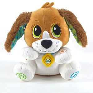 Leap Frog Speak and Learn Puppy Interactive Plush Fully Tested Works See VIDEO‎